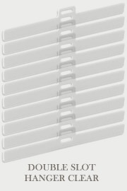Double Slot Hanger Clear