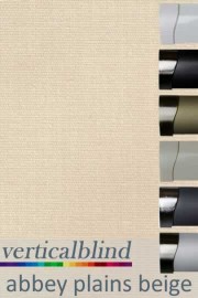 Abbey Plains Beige 89mm Vertical Blind