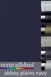 Abbey Plains Navy 89mm Vertical Blind