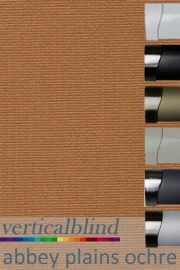 Abbey Plains Ochre 89mm Vertical Blind