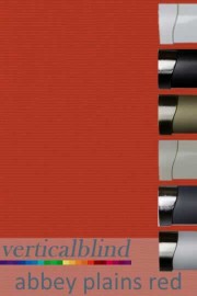 Abbey Plains Red 89mm Vertical Blind