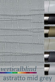 Astratto Mid Grey 89mm Vertical Blind