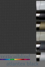 Atlantex Black 127mm Vertical Blind