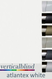 Atlantex White 89mm Vertical Blind