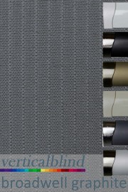 Broadwell Graphite Vertical Blind