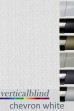 Chevron White 89mm Vertical Blind
