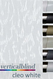 Cleo White Vertical Blind