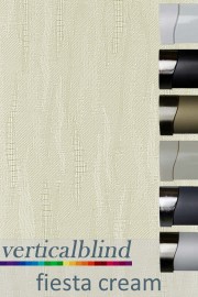 Fiesta Cream Vertical Blind